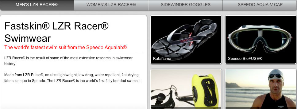 Speedo footer